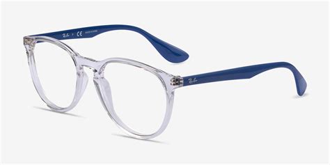 blue ray ban glasses|ray ban transparent blue.